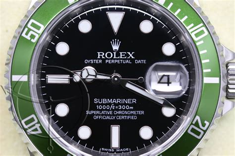 rolex verde cinturino pelle|Rolex Submariner Date Ghiera Verde 2005 Pellicolato .